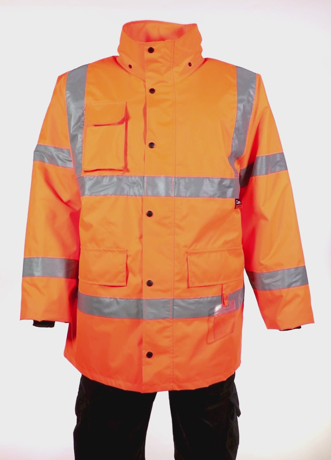 Load video: Espro High Visibility Parka Traffic Jacket EN20471