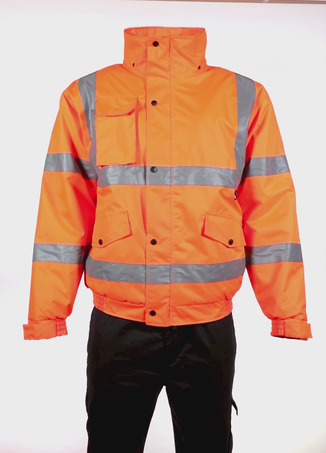 Load video: Espro High Visibility Bomber Jacket EN20471