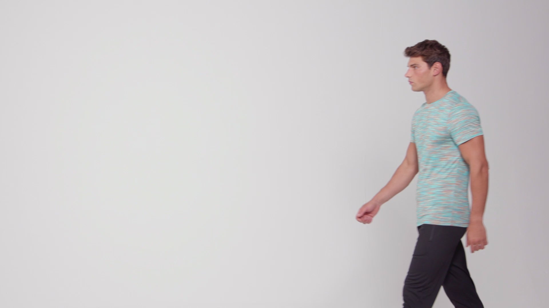 Load video: TriDri® Space Dye Performance T-Shirt