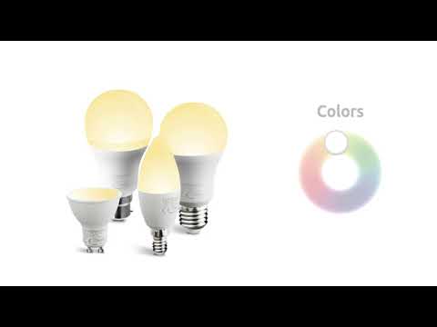 Link2Home Wi-Fi LED ES (E27) Opal GLS Dimmable Bulb, White + RGB 800 lm 9W