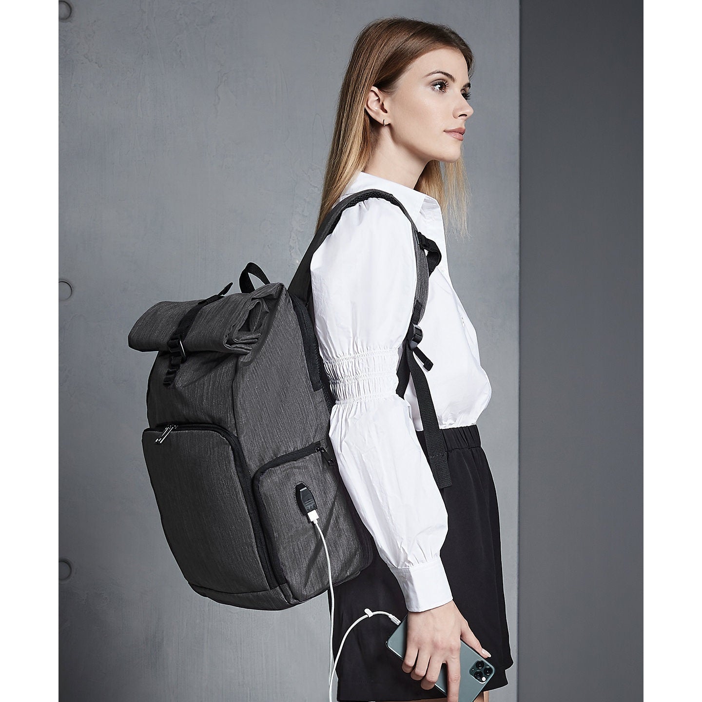 Quadra Q-Tech Charge Roll-Top Backpack