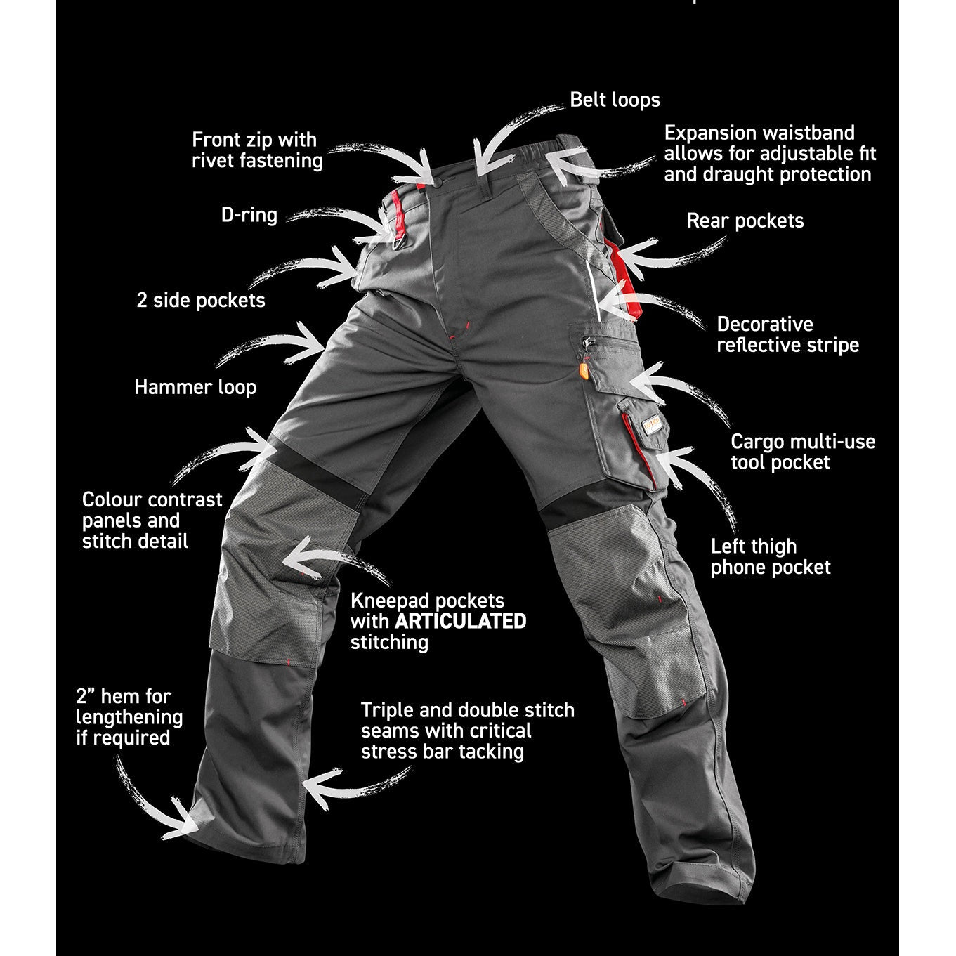 Result Workguard Work-Guard Technical Trousers