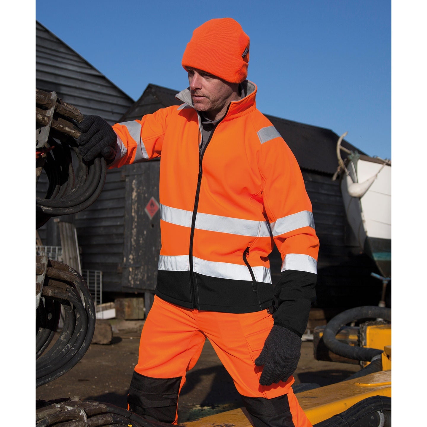 Result Safeguard Printable Safety Softshell Jacket