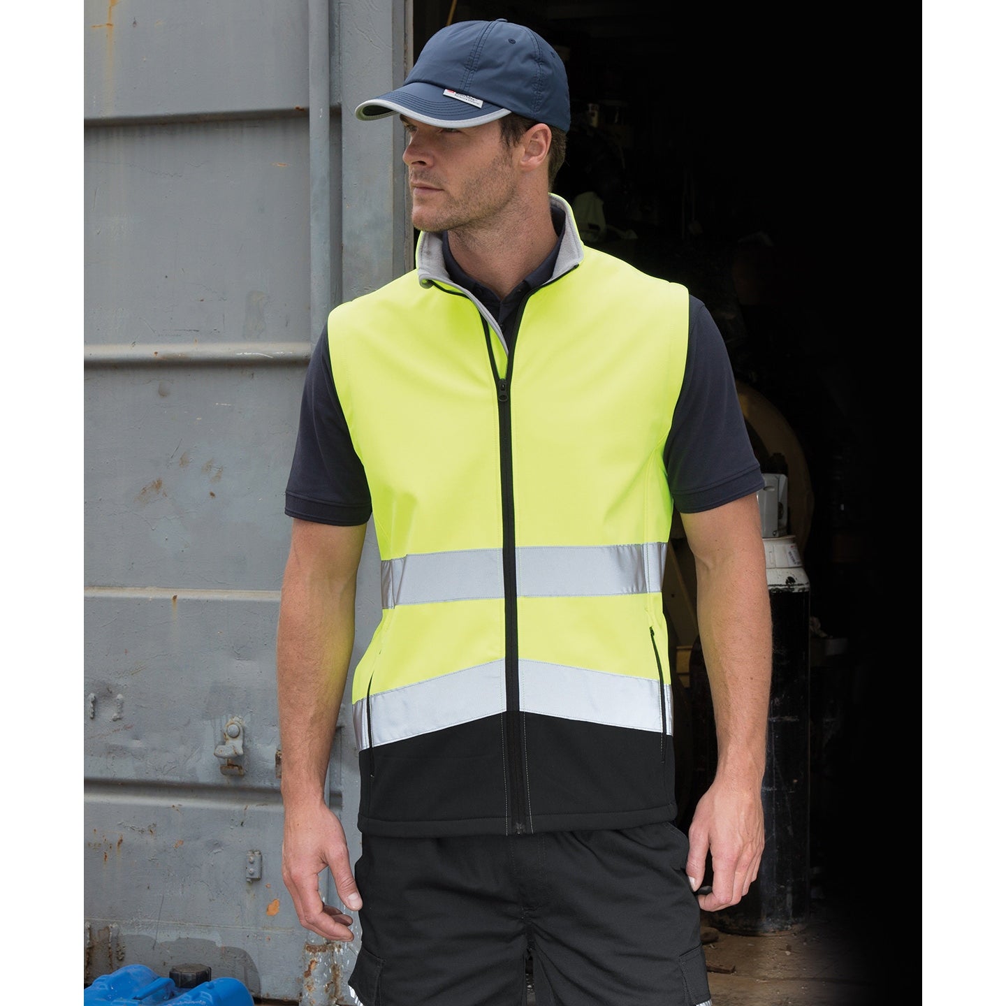 Result Safeguard Printable Safety Softshell Gilet