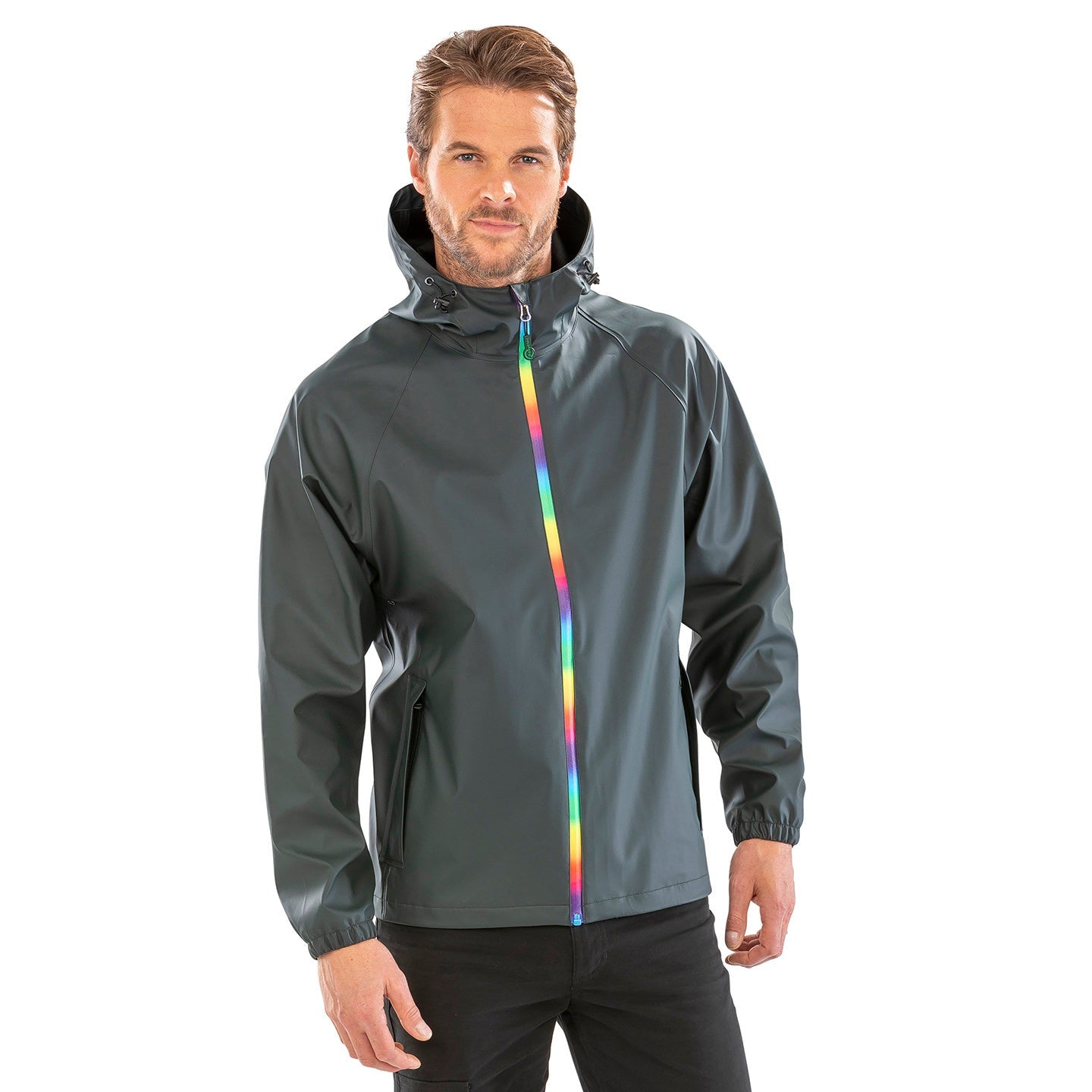 Result Genuine Recycled Prism Pu Waterproof Jacket With Recycled Backing