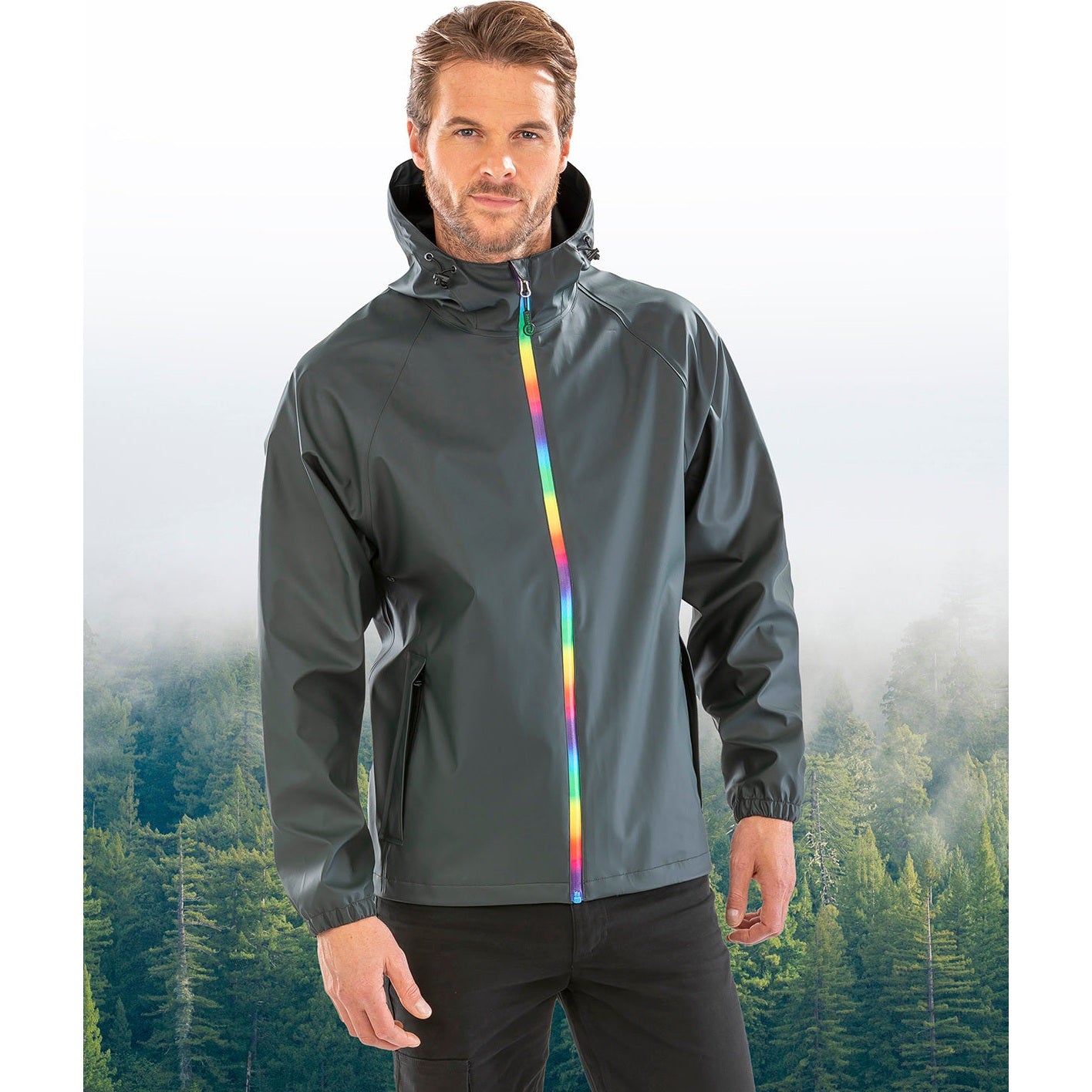 Result Genuine Recycled Prism Pu Waterproof Jacket With Recycled Backing