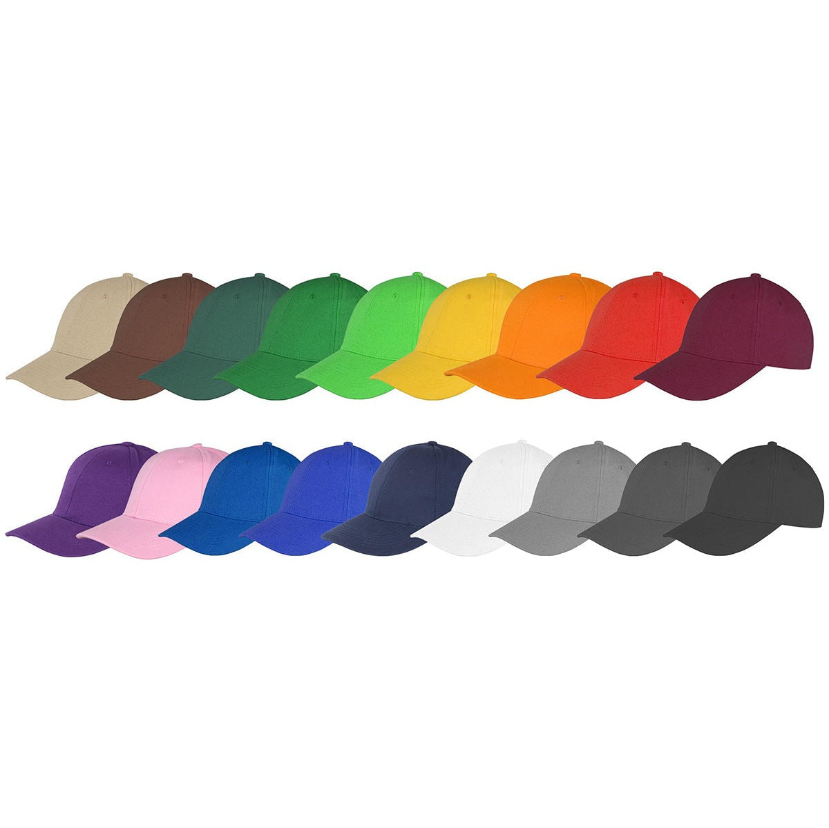 Result Headwear Memphis 6-Panel Brushed Cotton Low Profile Cap