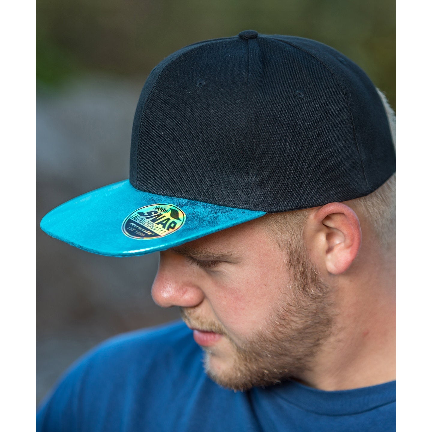 Result Headwear Bronx Glitter Flat Peak Snapback Cap