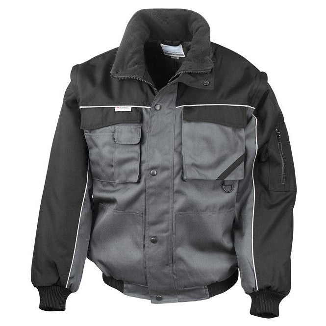 Result Workguard Work-Guard Zip Sleeve Heavy-Duty Pilot Jacket