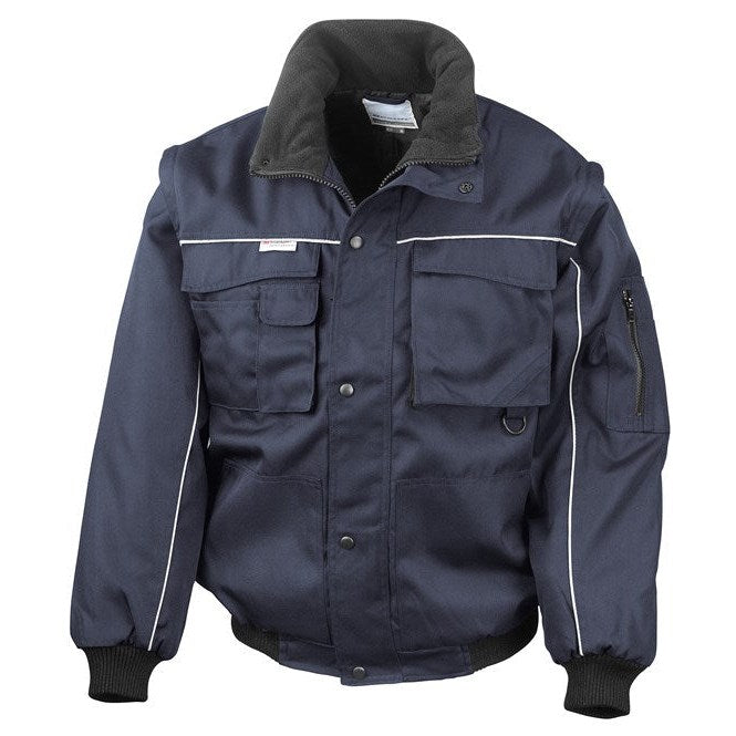 Result Workguard Work-Guard Zip Sleeve Heavy-Duty Pilot Jacket