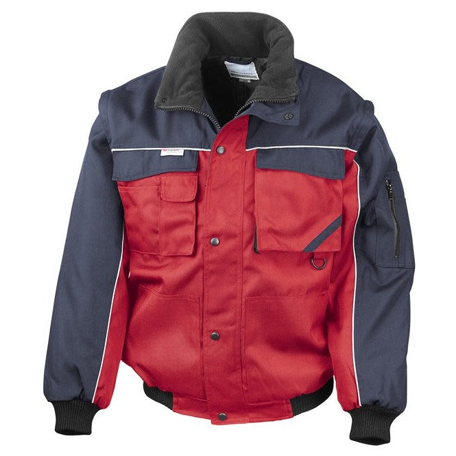 Result Workguard Work-Guard Zip Sleeve Heavy-Duty Pilot Jacket