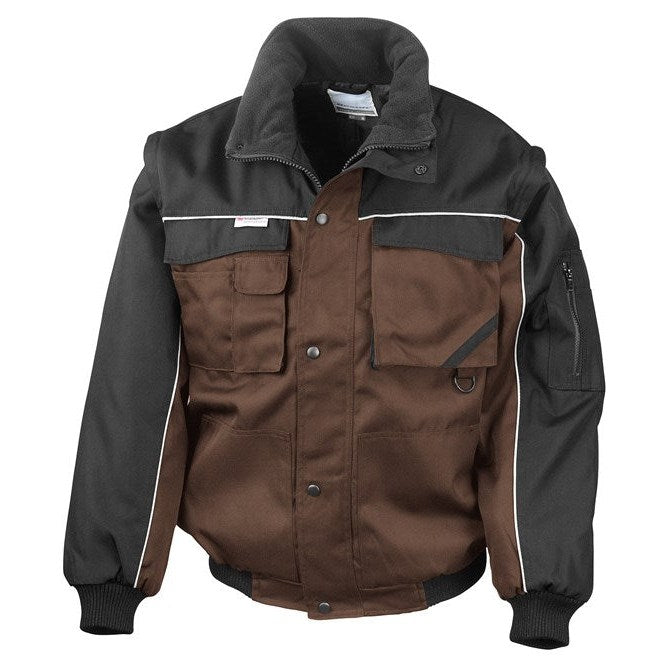 Result Workguard Work-Guard Zip Sleeve Heavy-Duty Pilot Jacket