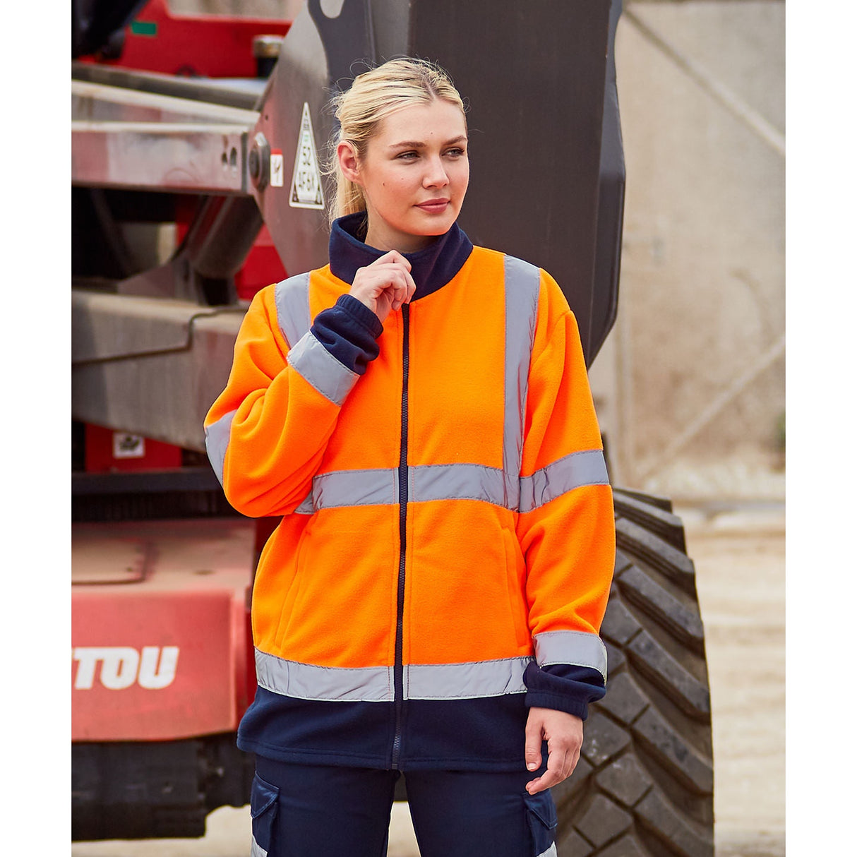 Prortx High Visibility High Visibility Full-Zip Fleece