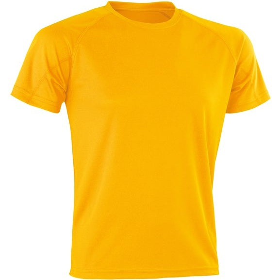 Spiro Performance Aircool Tee - Gold