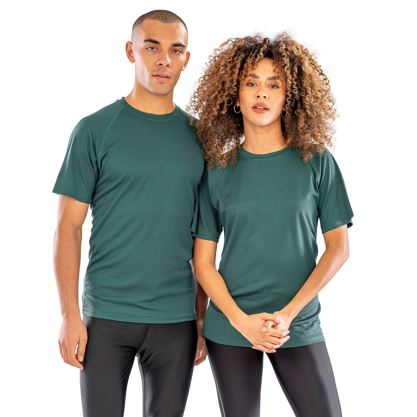 Spiro Performance Aircool Tee - Bottle Green