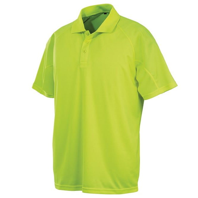 Spiro Performance Aircool Polo Shirt - Flo Yellow