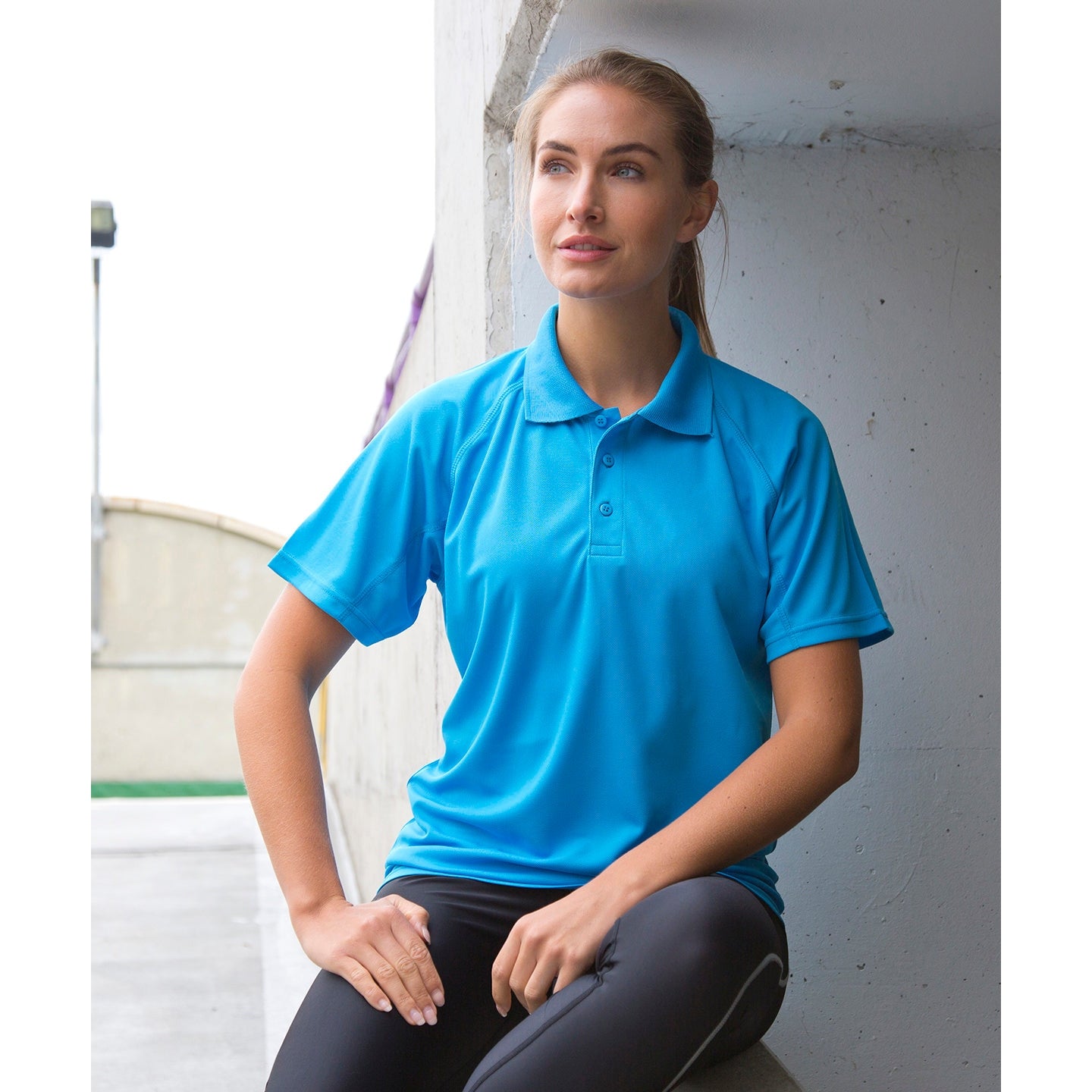 Spiro Performance Aircool Polo Shirt - Ocean