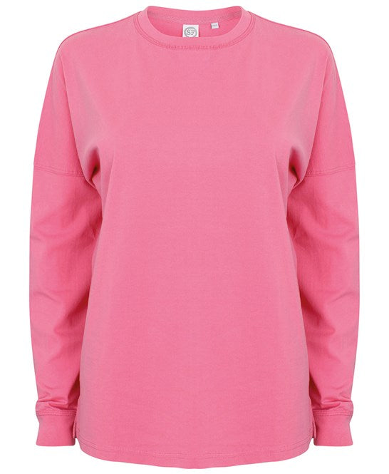 Sf Unisex Drop Shoulder Slogan Top