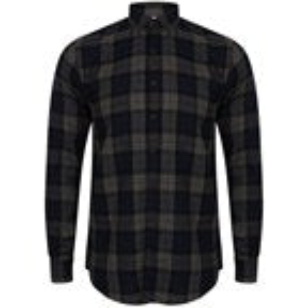 Sf Brushed Check Casual Shirt With Button-Down Collar