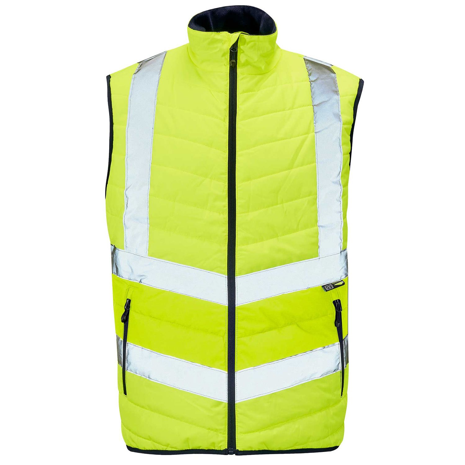 Supertouch Hi Vis Yellow Puffer Bodywarmer