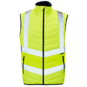 Supertouch Hi Vis Yellow Puffer Bodywarmer
