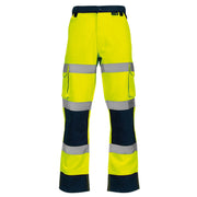 Supertouch Hi-Vis 2 Tone Yellow Combat Trousers - Regular