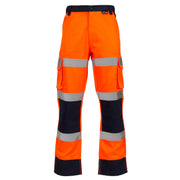 Supertouch Hi-Vis 2 Tone Orange Combat Trousers - Regular