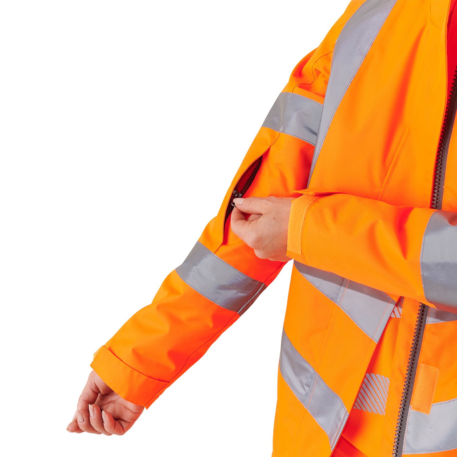 Supertouch Ladies Hi Vis Orange Kamela Padded Jacket