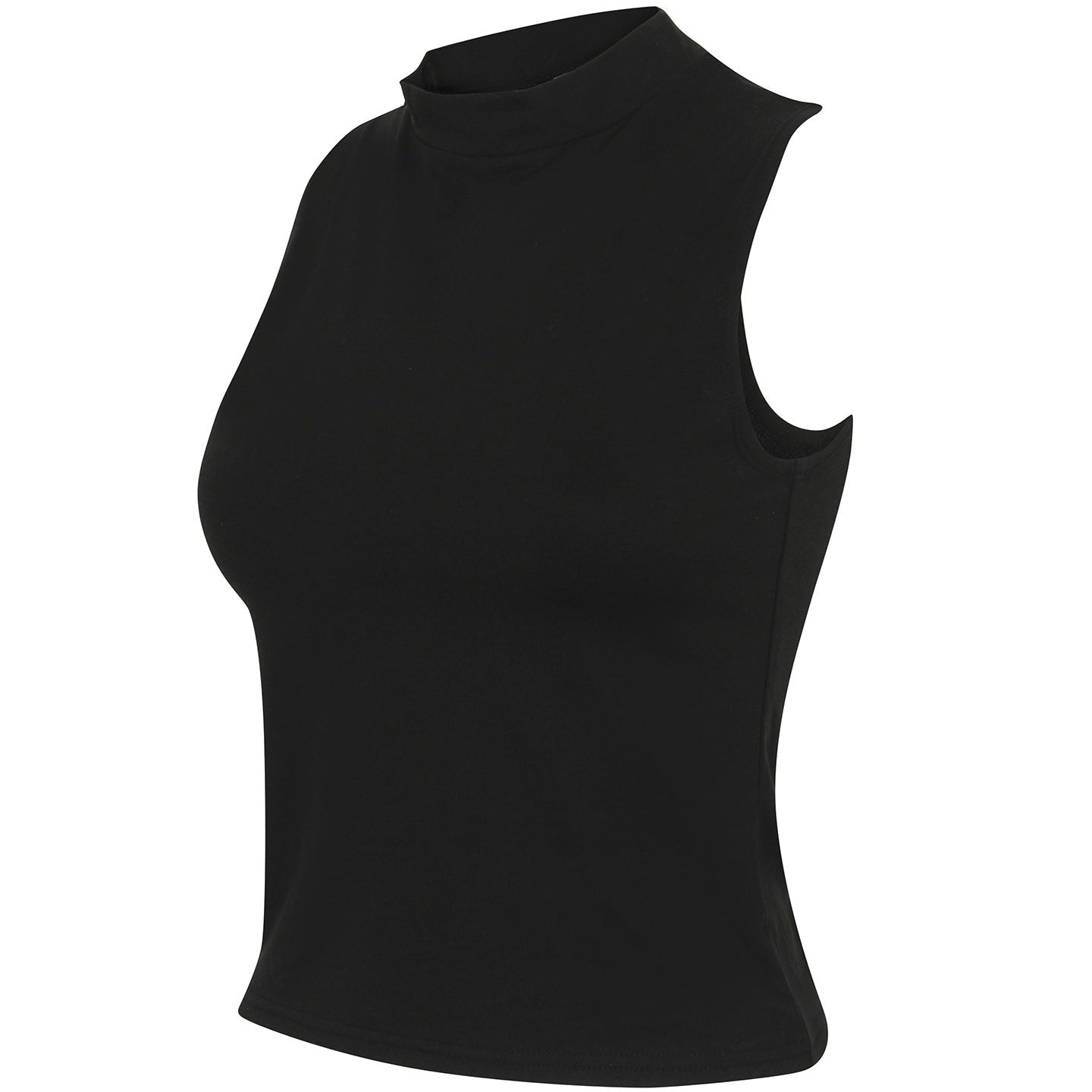 Sf Women's High Neck Crop Vest