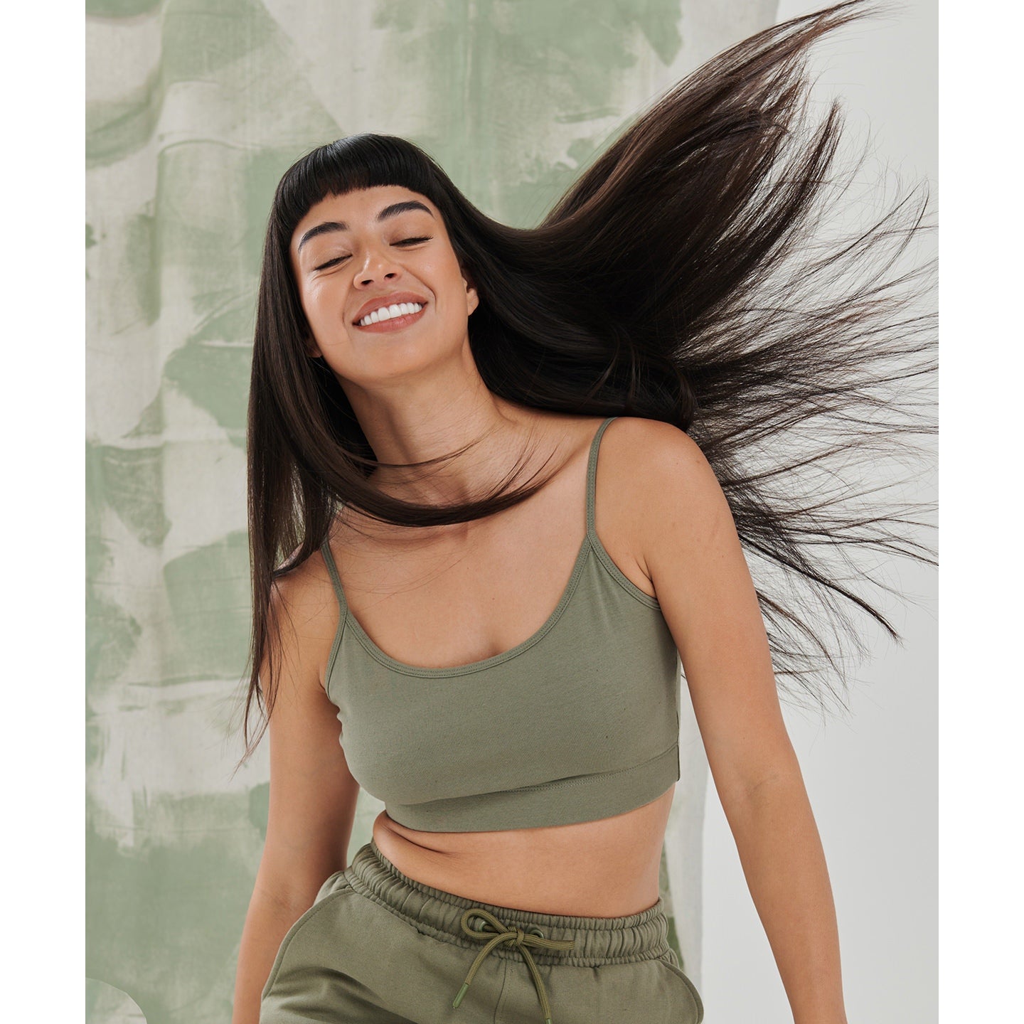 Sf Women's Sustainable Fashion Cropped Cami Top With Adjustable Straps