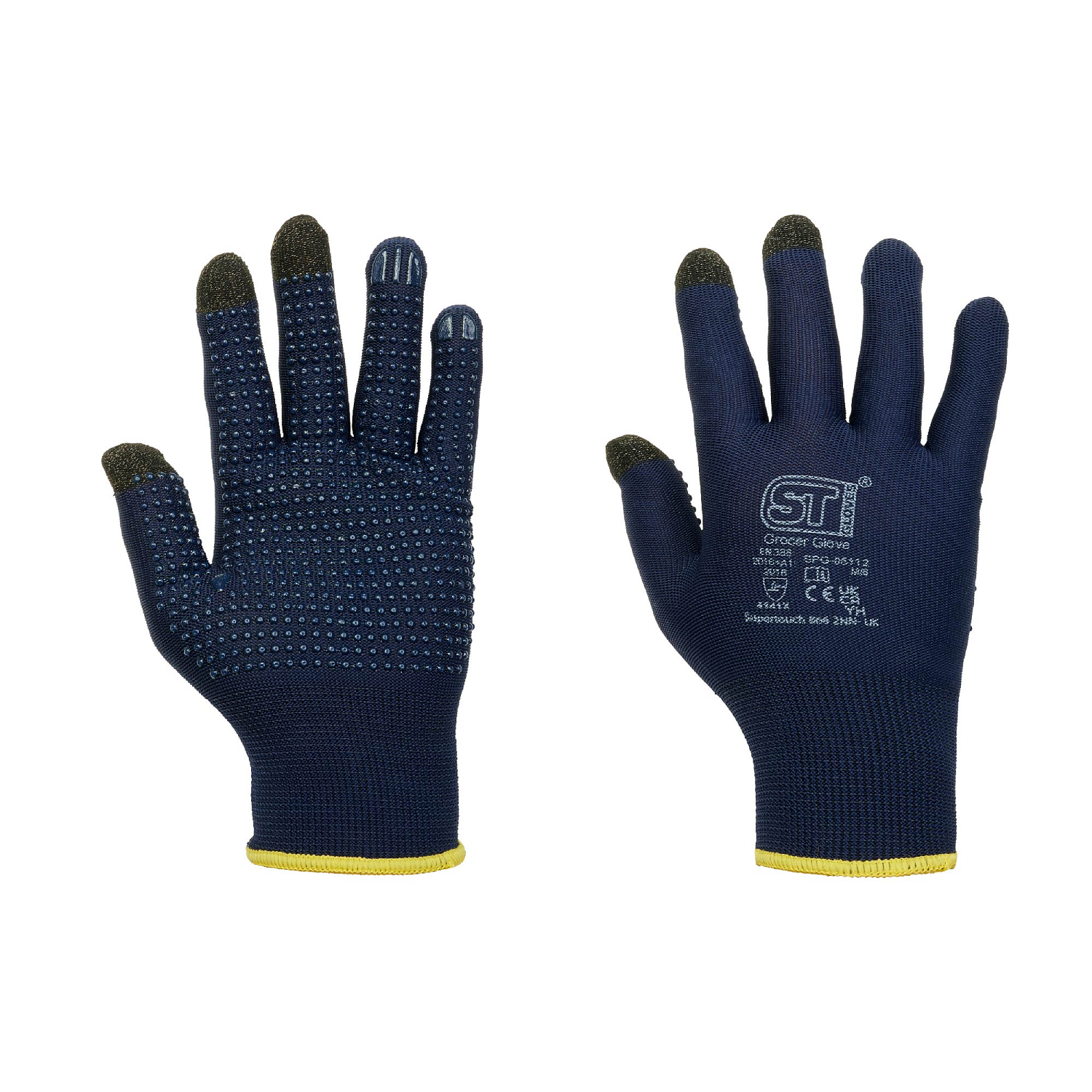 Supertouch Dotted Palm Touchscreen Grocer Gloves