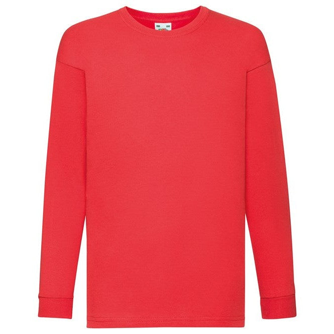Fruit Of The Loom Kids Long Sleeve Valueweight T