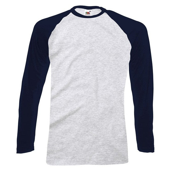 Fruit Of The Loom Long Sleeve Baseball T