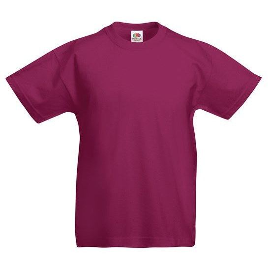 Fruit Of The Loom Kids Original T - Burgundy