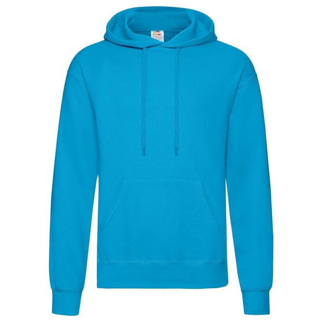 Fruit Of The Loom Classic 80/20 Hooded Sweatshirt - Azure Blue
