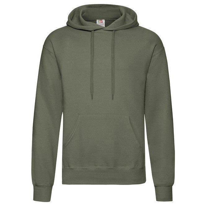 Fruit Of The Loom Classic 80/20 Hooded Sweatshirt - Classic Olive*