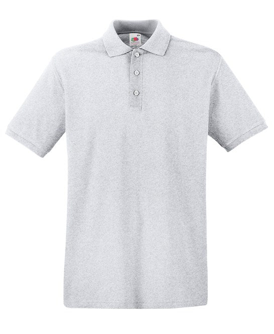 Fruit Of The Loom Premium Polo - Heather Grey