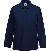 Fruit Of The Loom Kids Long Sleeve 65/35 Polo