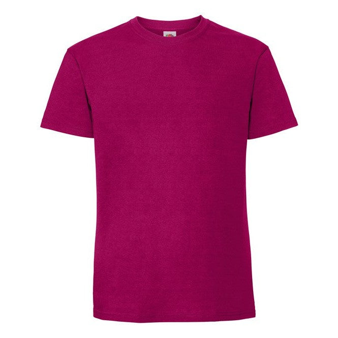 Fruit Of The Loom Iconic 195 Ringspun Premium T - Cranberry