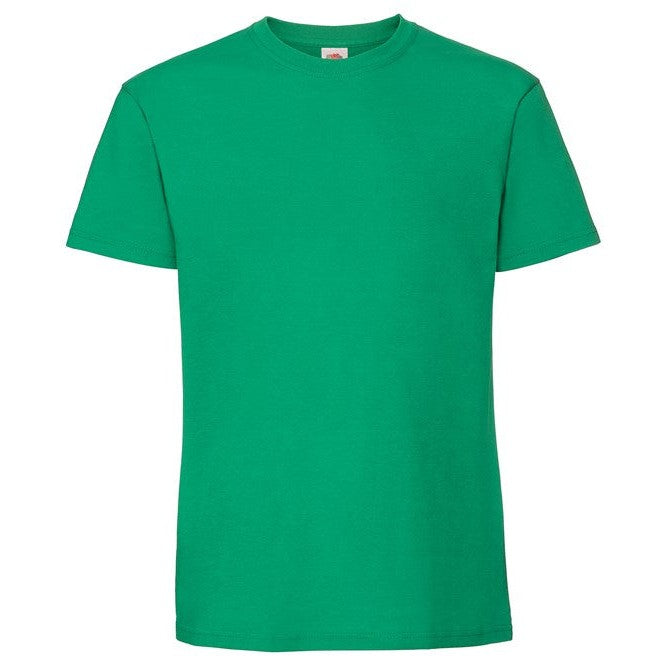 Fruit Of The Loom Iconic 195 Ringspun Premium T - Kelly Green