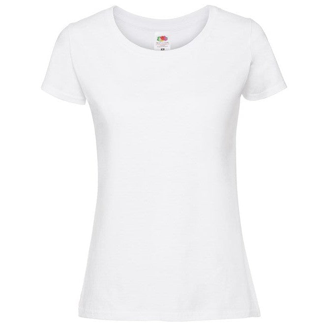 Fruit Of The Loom Women's Iconic 195 Ringspun Premium T-Shirt - White