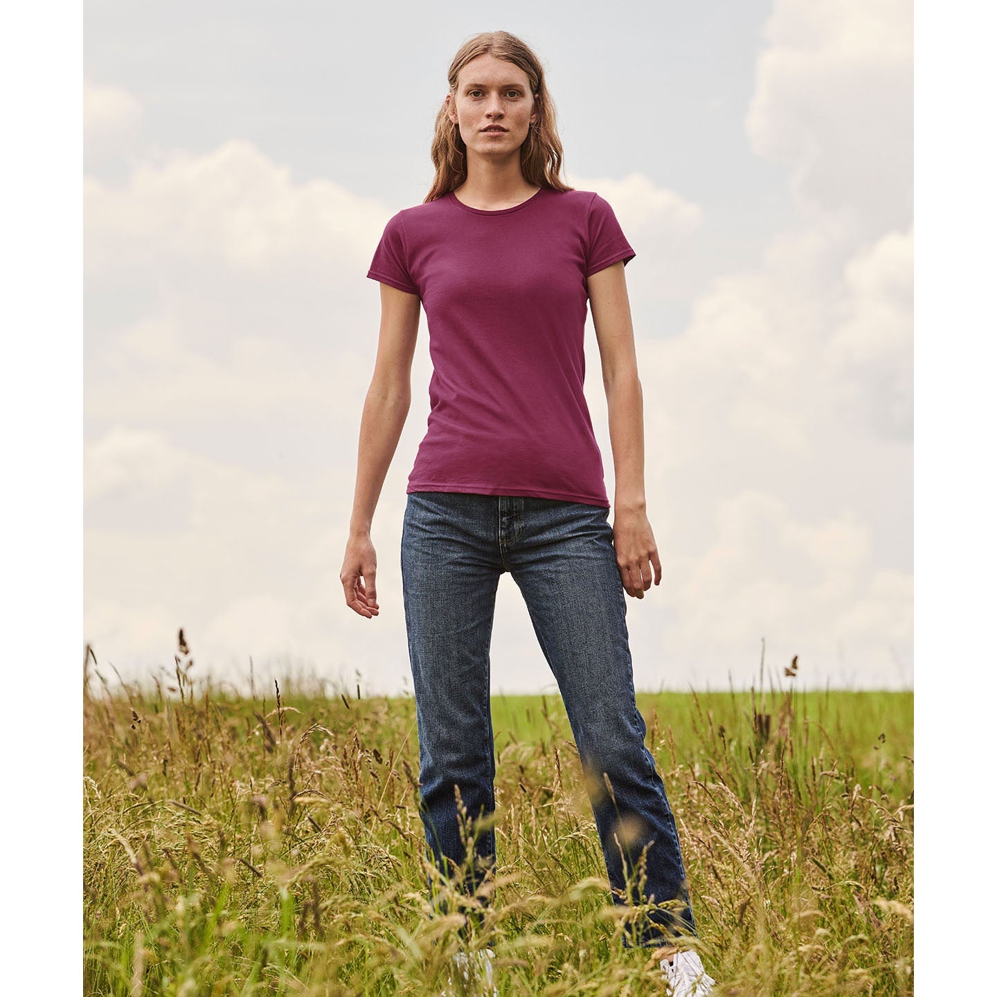 Fruit Of The Loom Women's Iconic T - Zinc