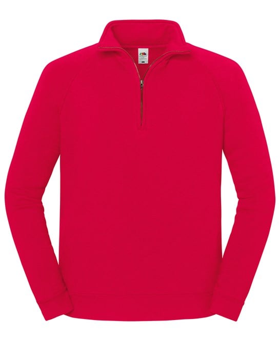 Fruit of the Loom SS444 Iconic Premium Zip-Neck Sweat