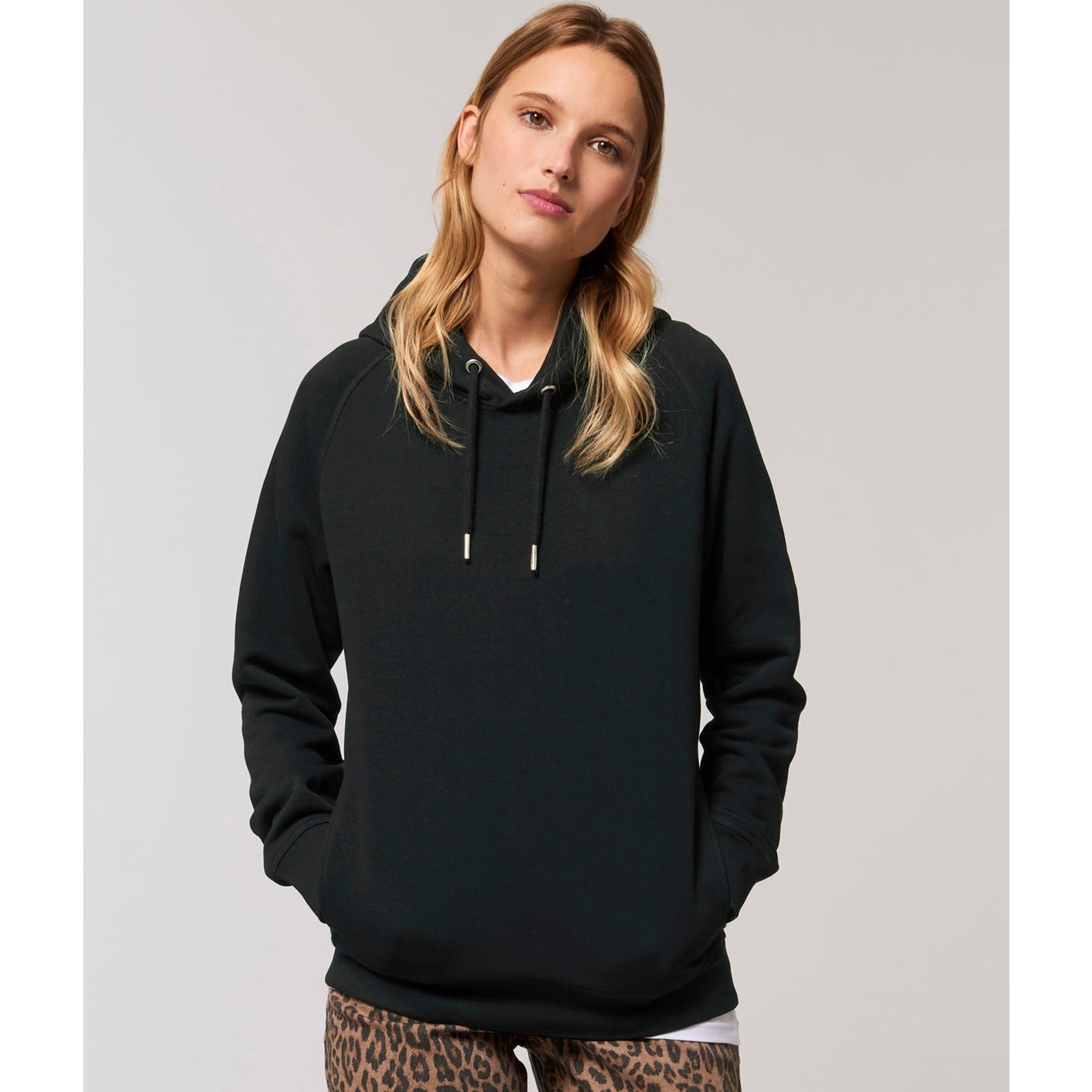 Stanley/Stella Sider Unisex Side Pocket Hoodie  (Stsu824) - Black