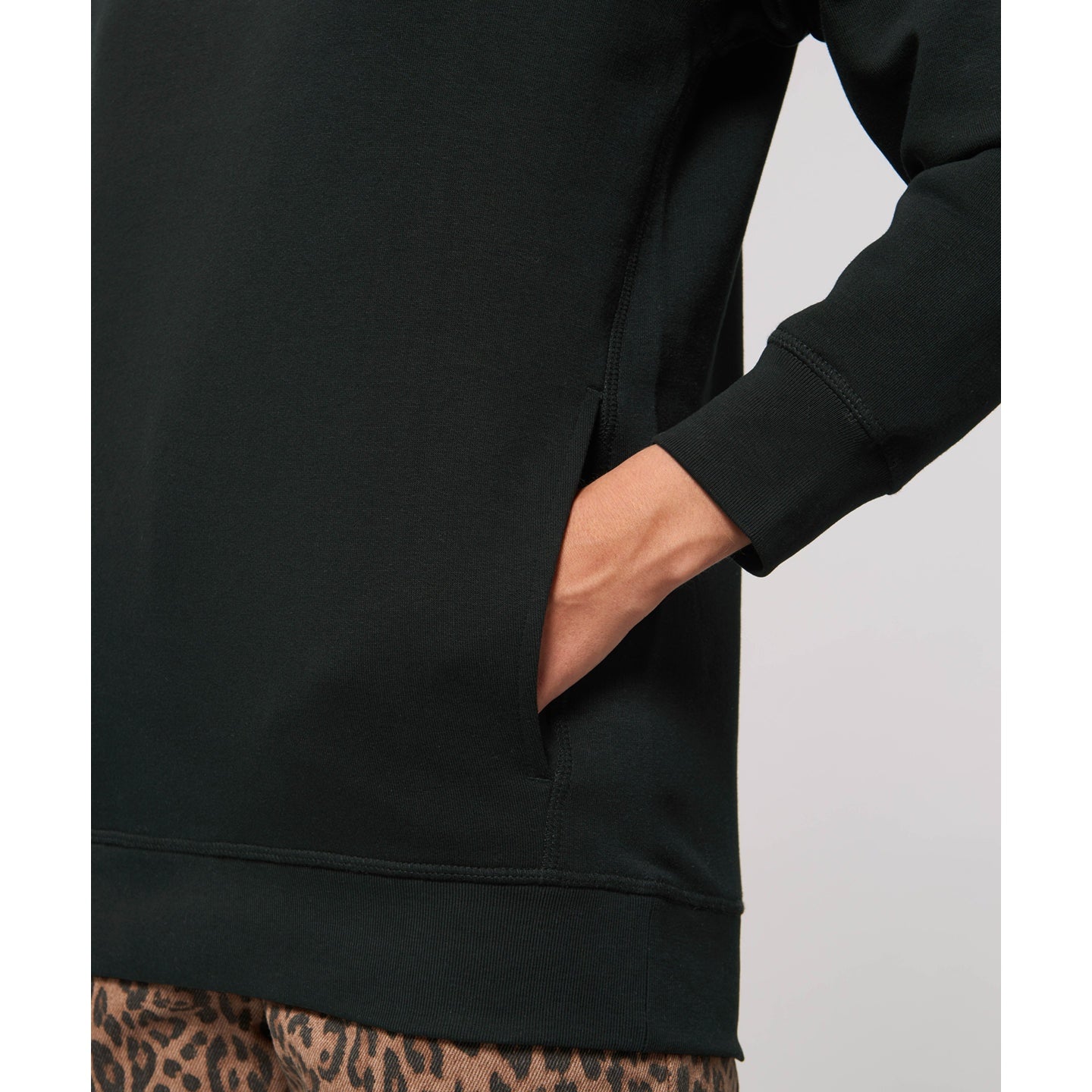 Stanley/Stella Sider Unisex Side Pocket Hoodie  (Stsu824) - Black