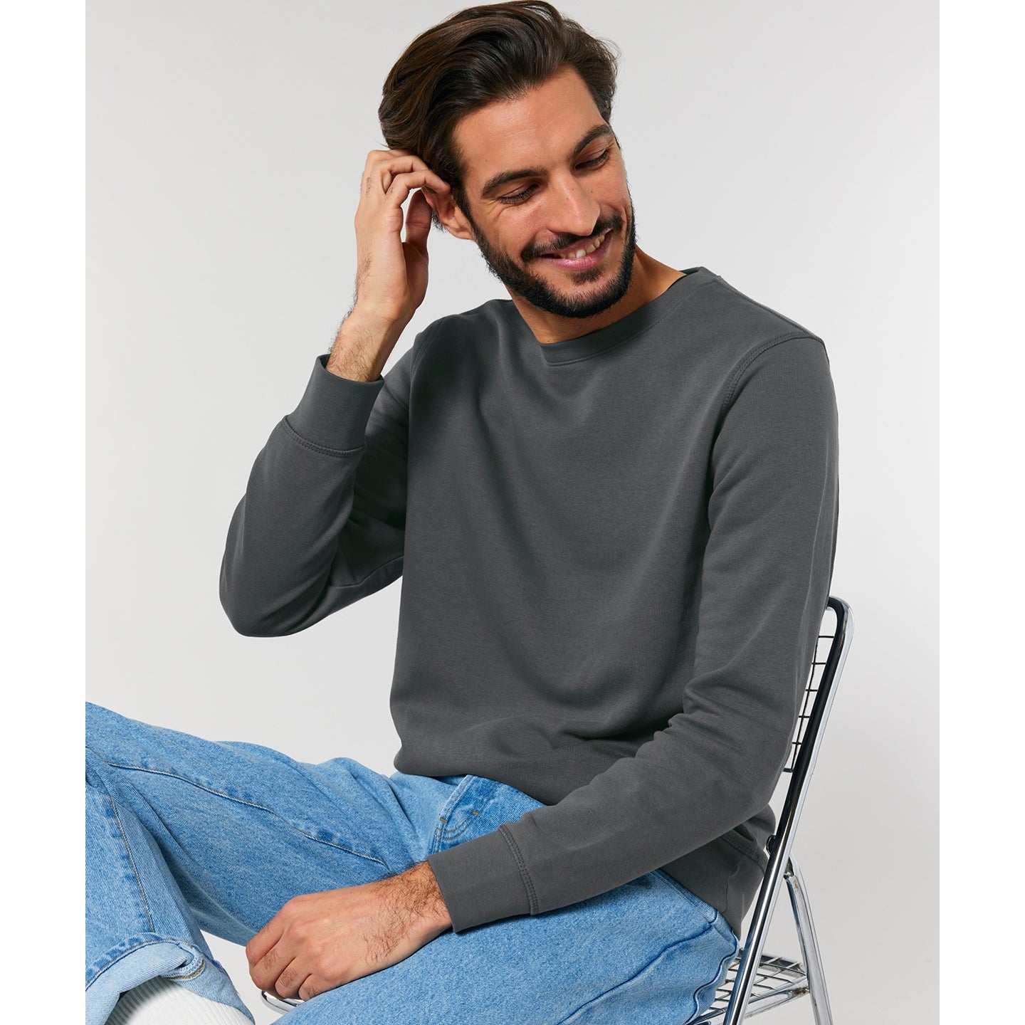 Stanley/Stella Roller Unisex Crew Neck Sweatshirt (Stsu868) - Anthracite