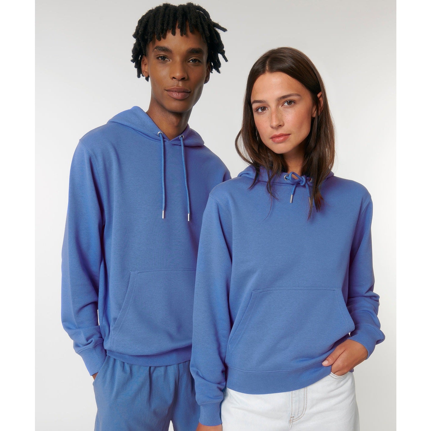 Stanley/Stella Unisex Archer Hoodie Sweatshirt (Stsu011) - Bright Blue