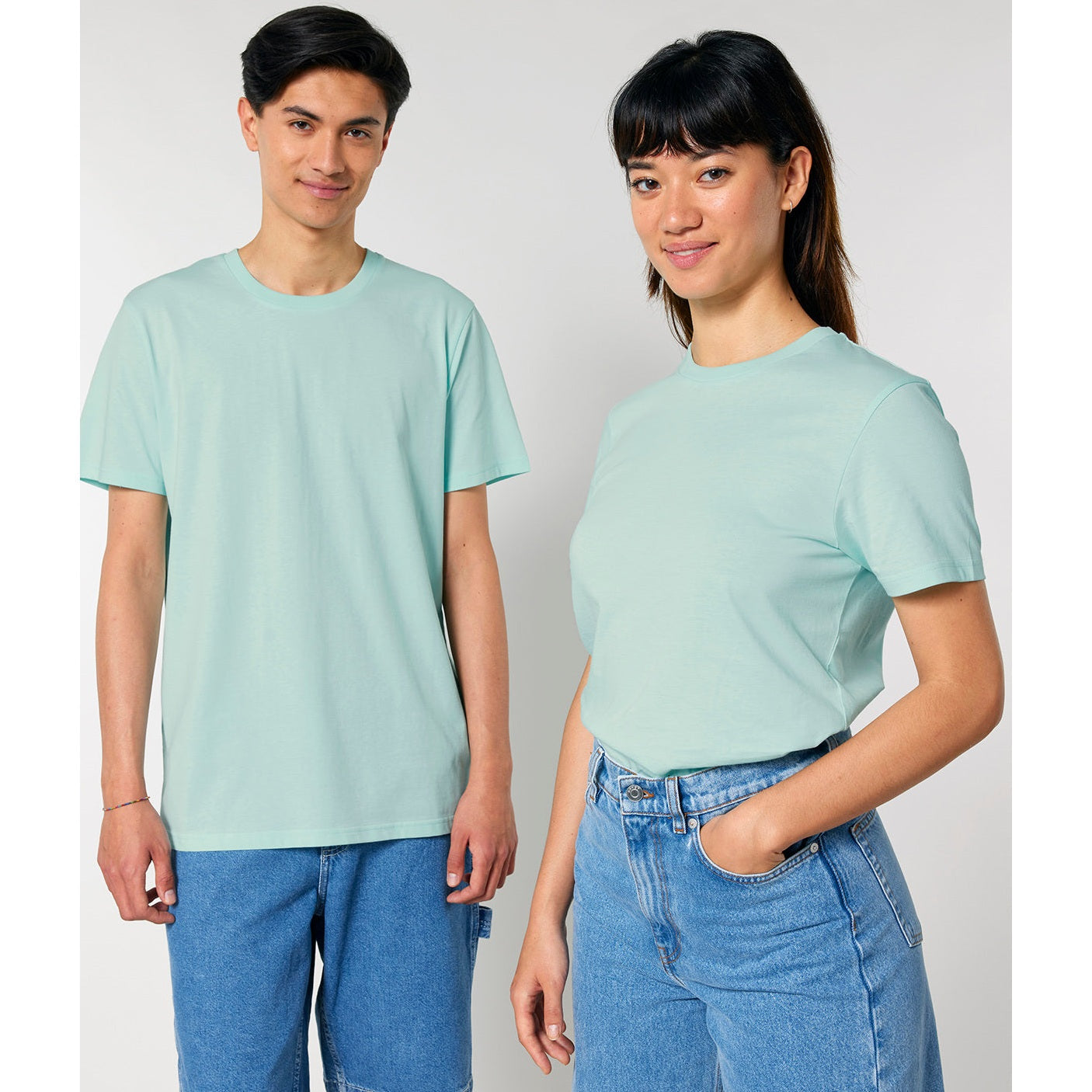 Stanley/Stella Unisex Crafter Iconic Mid-Light T-Shirt (Sttu170) - Caribbean Blue