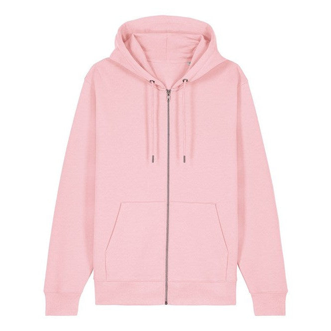 Stanley/Stella Unisex Cultivator 2.0 Iconic Zip-Thru Hoodie Sweatshirt (Stsu179) - Cotton Pink