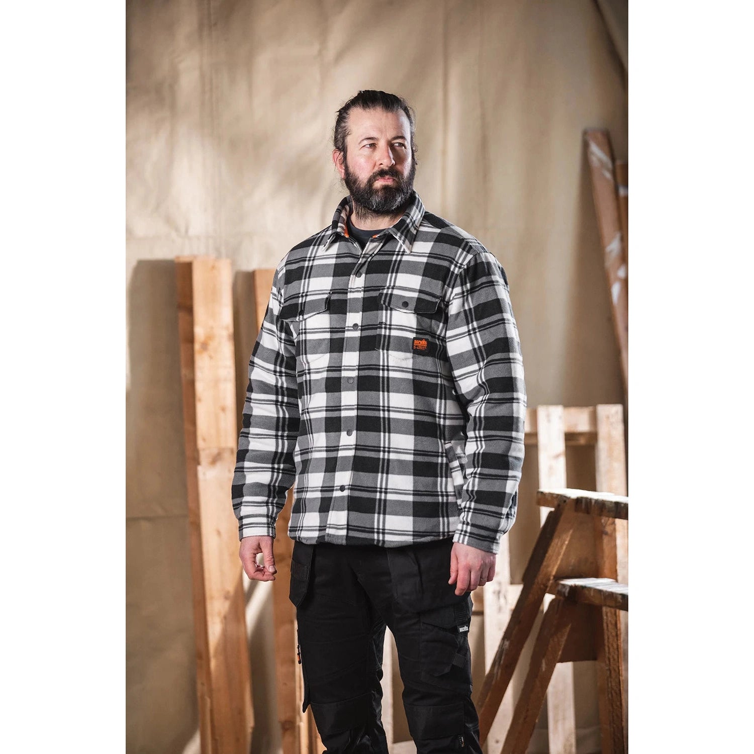 Scruffs Worker Padded Checked Shirt